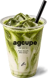 A agcupe iced matcha latte